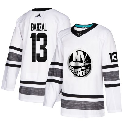 Adidas New York Islanders #13 Mathew Barzal White Authentic 2019 All-Star Stitched NHL Jersey